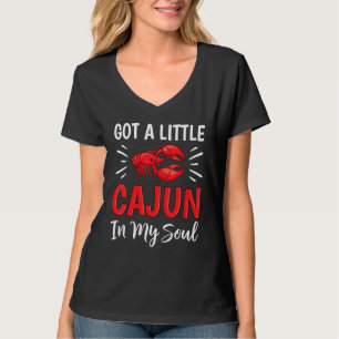 T-shirt J'Ai Un Peu De Cajun Dans Mon Âme Crawfish Crayfis