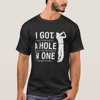 T-shirt J'ai un trou dans un golf pour les Dads & Sport