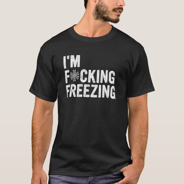 T-shirt J'ai un Vêtement de congélation (Devant)