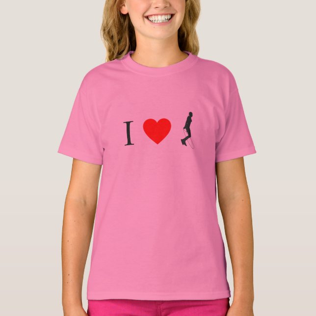 T-shirt J'ai une corde de saut du coeur (Devant)