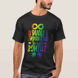 T-shirt J'ai une vue différente des choses Autism Infinity