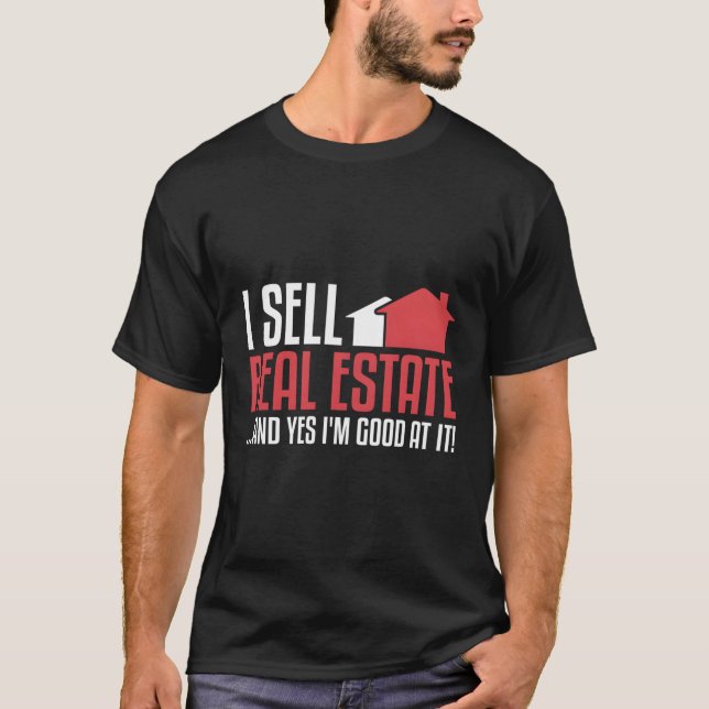 T-shirt J'ai vendu un agent immobilier (Devant)