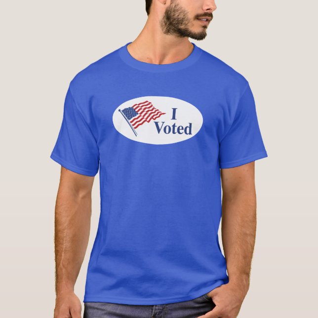 T-shirt J'Ai Voté Sticker Tee (Devant)