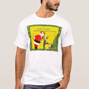 T-shirt J'ai vu Noël de baiser d'homosexuel du père noë