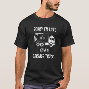 T-shirt J'Ai Vu Un Camion-poubelle Recycler Des Camions-Jo