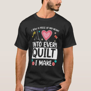 T-shirt J'Ai Vu Un Morceau De Ma Machine À Coudre Du Coeur