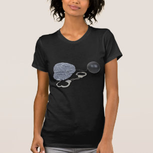 T-shirt JailBirdHandcuffsBallChain073011