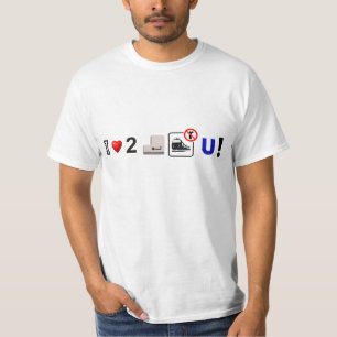 T-shirt J'aime 2 ÉCRIS le tain U