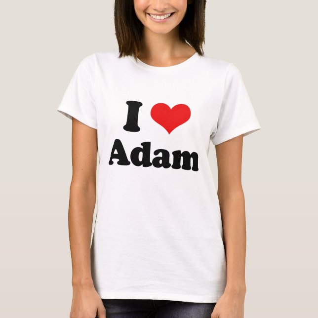 T-shirt J'aime Adam (Devant)