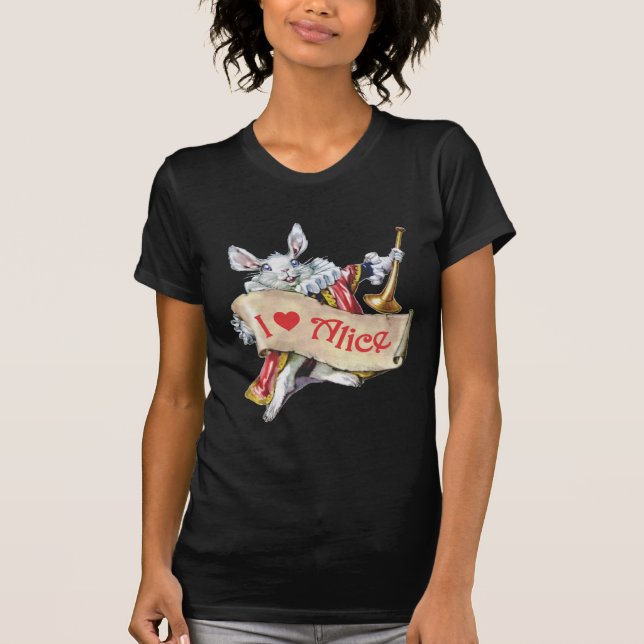 T-SHIRT J'AIME ALICE AU PAYS DES MERVEILLES (Devant)