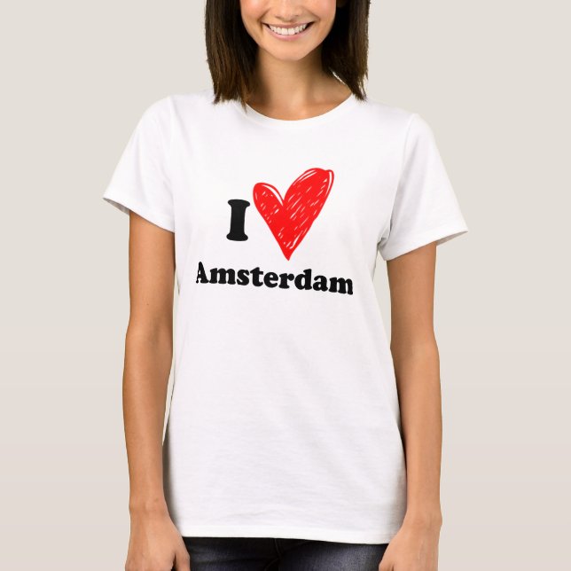 T-shirt J'aime Amsterdam (Devant)