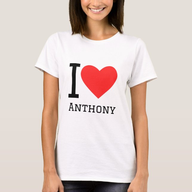 T-shirt J'aime anthony (Devant)