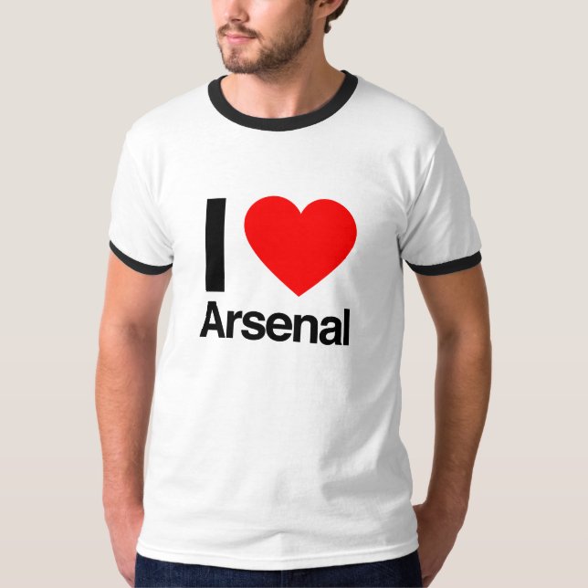 T-shirt j'aime arsenal (Devant)