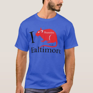 T-shirt J'aime Baltimore, lapins