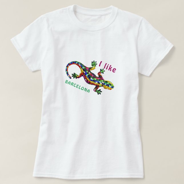T-shirt J'aime Barcelone (Design devant)