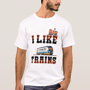 T-shirt J'aime beaucoup les trains