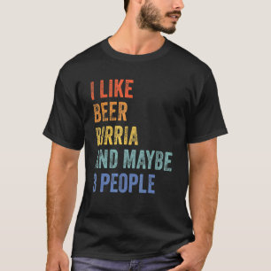 T-shirt J'Aime Bière Birrie Et Peut-Être 3 Personnes Tacos