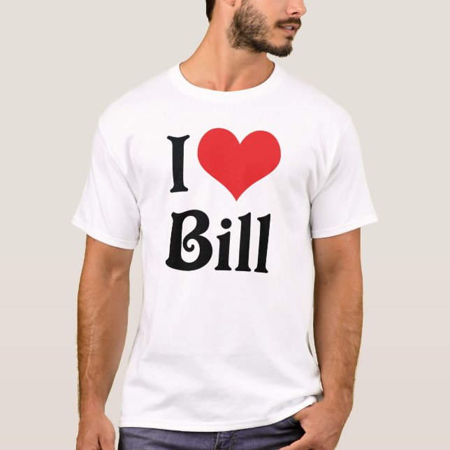T-shirt J'aime Bill (Devant)