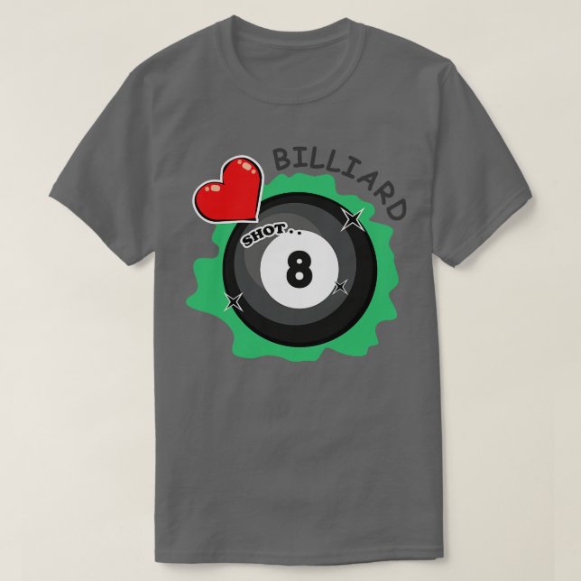 T-shirt J'aime Billiard (Design devant)