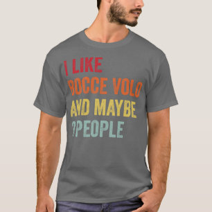 T-shirt J'Aime Bocce Volo Peut-Être 3 Personnes