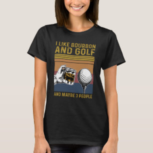 T-shirt J'aime Bourbon Golf et peut-être 3 personnes Golfe