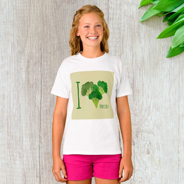 T-shirt J'aime Brocoli (Créateur téléchargé)