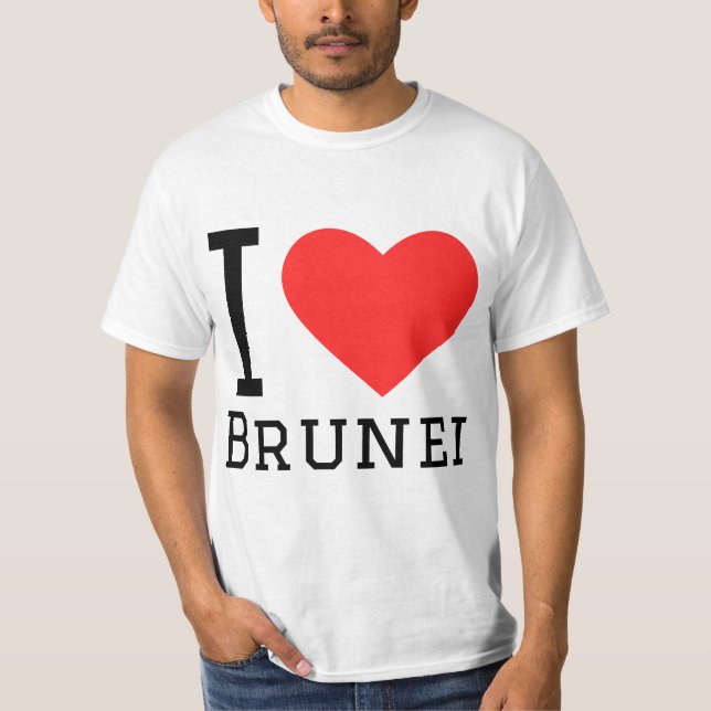 T-shirt J'aime Brunei (Devant)