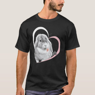 T-shirt J'Aime Bunny Bunny Mignonne Lapin Lapin Fleur De L
