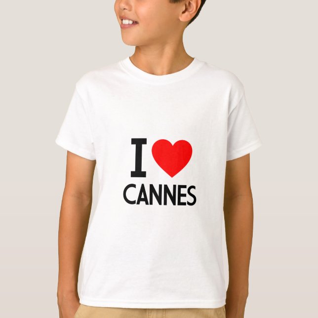 T-shirt J'aime Cannes (Devant)