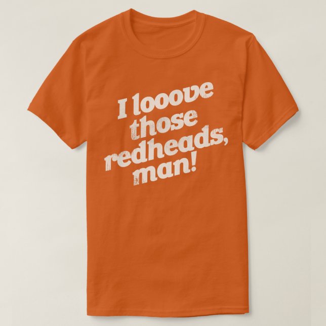T-shirt J'Aime Cet Homme Aux Têtes De Rouge (Design devant)