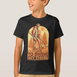 T-shirt J'Aime Chanter Ma Chose Métal Drôle Détecter Gol