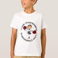 J'aime Cheerleading le chiffre pom-pom girl de