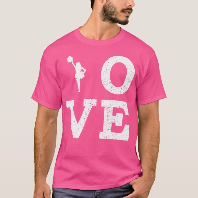 T-shirt J'Aime Cheerled Funny Pour Coach Fan Player (Devant)