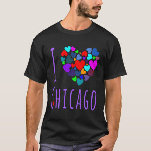 T-shirt J'Aime Chicago La Ville De Chicago