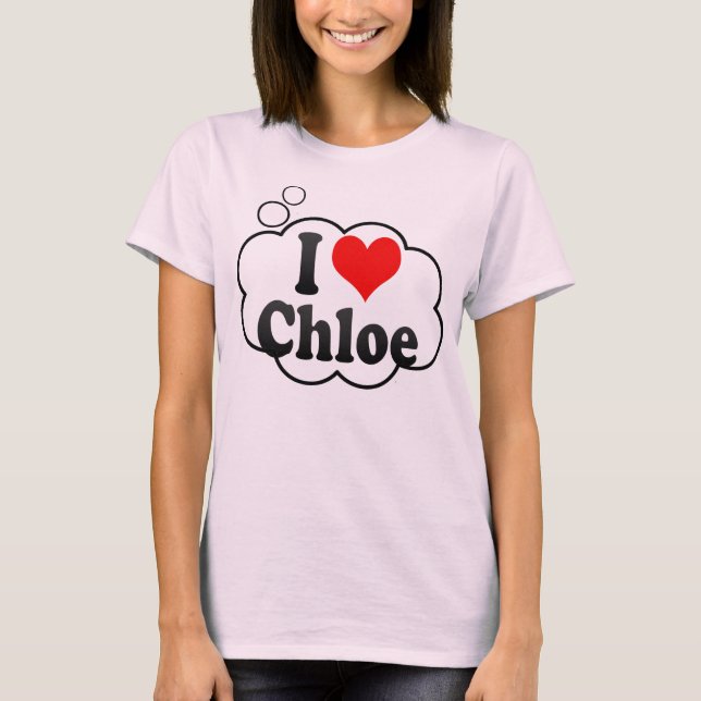 T-shirt J'aime Chloe (Devant)