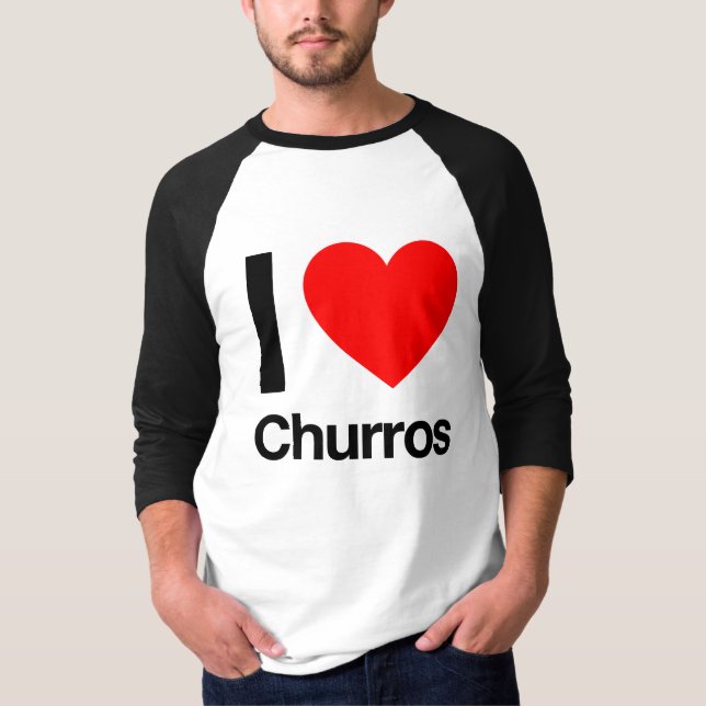 T-shirt j'aime churros (Devant)