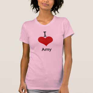 T-shirt J'aime (coeur) Amy