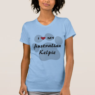 T-shirt J'aime (coeur) mon Kelpie australien