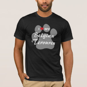 T-shirt J'aime (coeur) mon Tervuren belge
