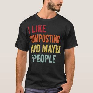 T-shirt J'Aime Composter Peut-Être 3 Personnes