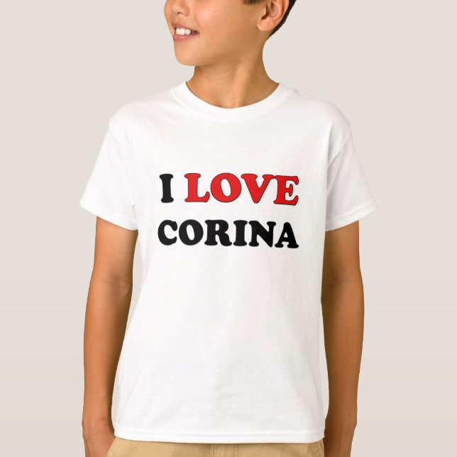 T-shirt J'aime Corina (Devant)