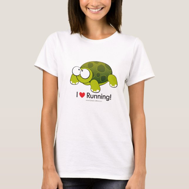 T-shirt J'Aime Courir - Tortue (Devant)
