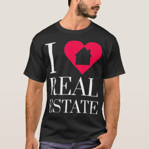 T-shirt J'aime courtier en hypothèques investisseur agent 