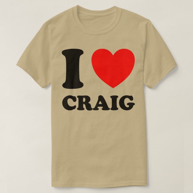 T-shirt J'aime Craig (Design devant)