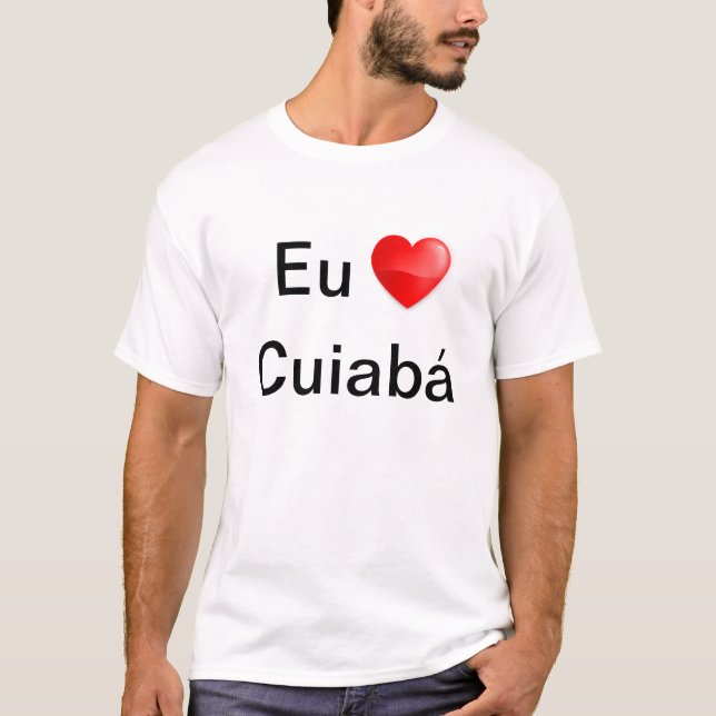 T-shirt j'aime Cuiabá (Devant)