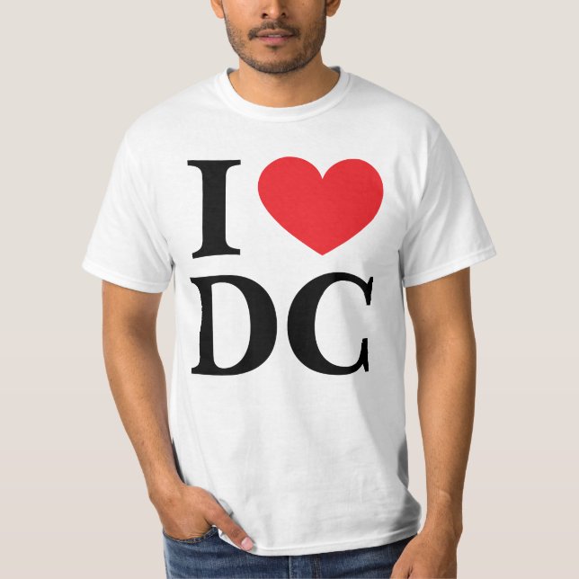 T-shirt J'aime DC (Devant)