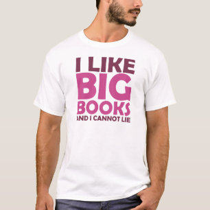 T-shirt J'aime de grands livres et je ne peux pas me