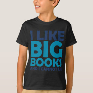 T-shirt J'aime de grands livres et je ne peux pas me