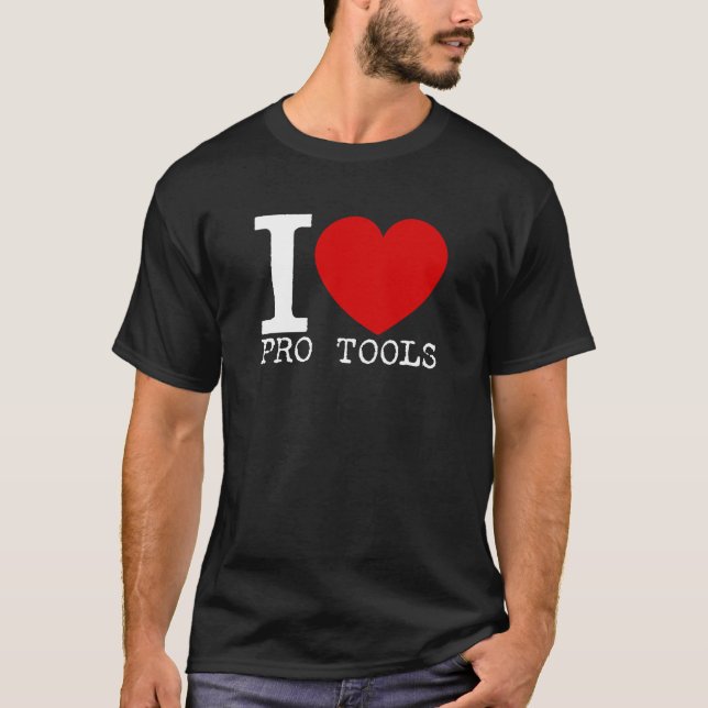 T-shirt J'aime de pro outils (blancs) (Devant)