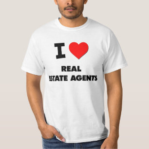 T-shirt J'aime de vrais agents immobiliers